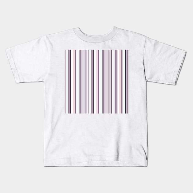 Vertical stripes in purple color harmony Kids T-Shirt by SamridhiVerma18